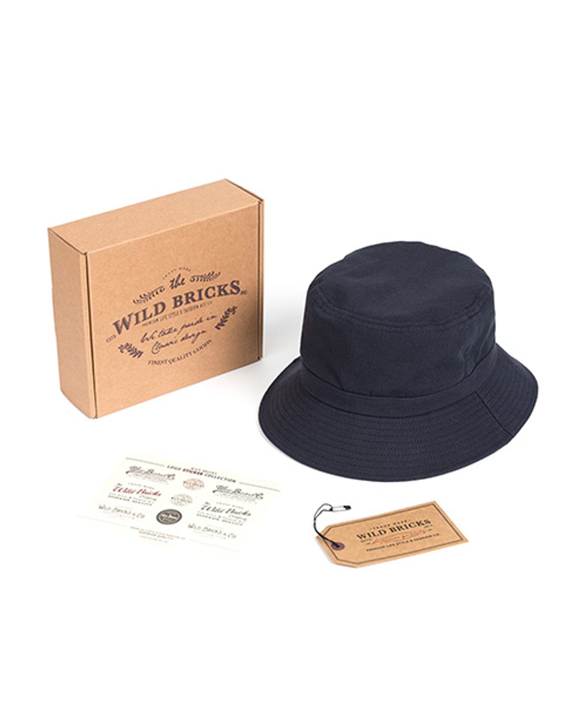 와일드 브릭스(WILD BRICKS) BS RIPSTOP BUCKET HAT (navy)