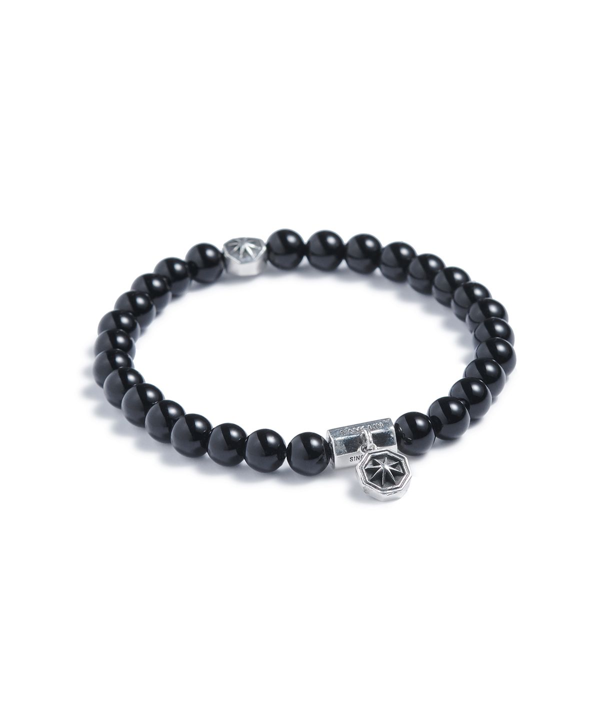 라모랭(RAMOLIN) India Gemstone Silver Bracelet India Black