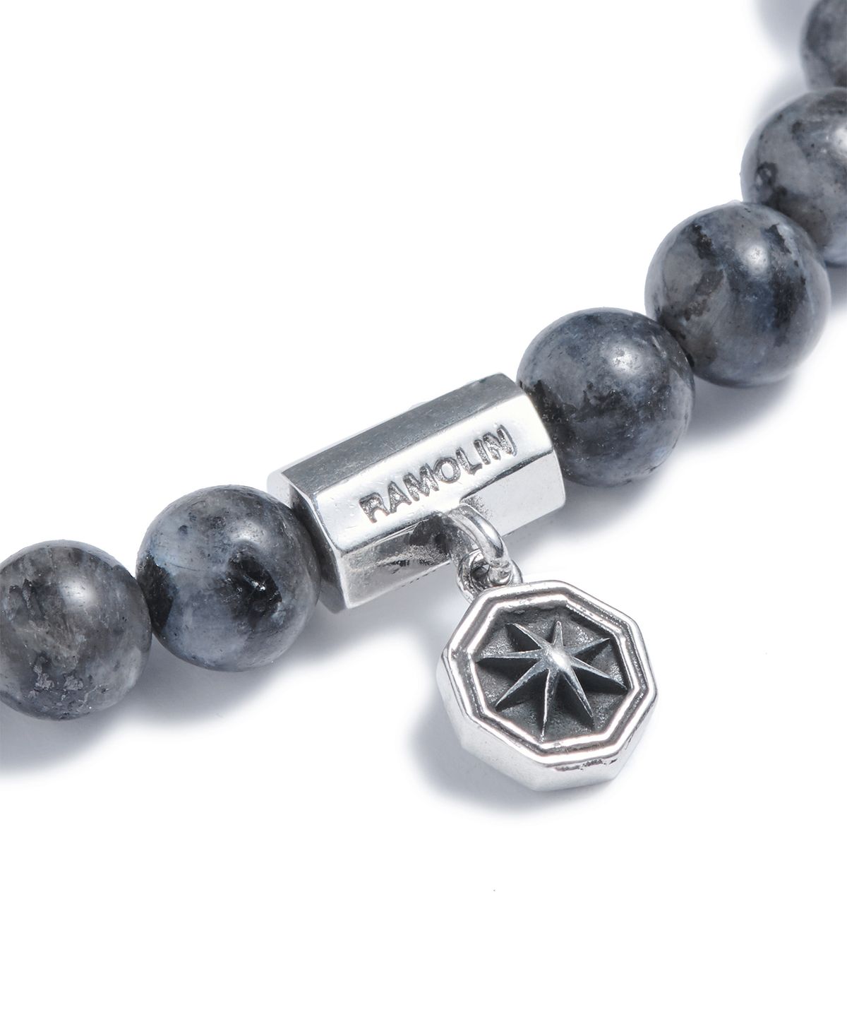 라모랭(RAMOLIN) India Gemstone Silver Bracelet Midnight Fog