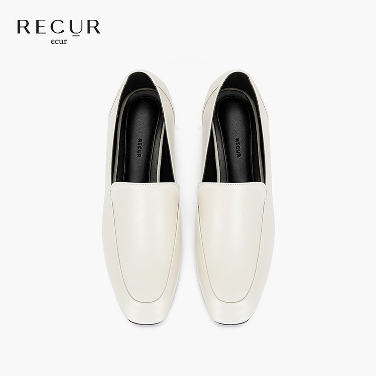 르쿠어에쿠어(RECUR ECUR) 1007 모던 베이직 로퍼 에크루