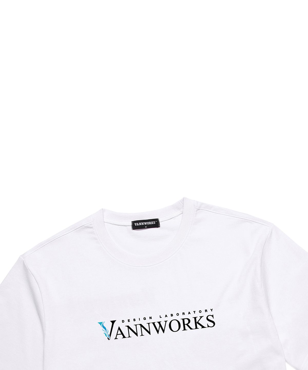 밴웍스(VANNWORKS) New V Logo front 오버핏 반팔 티셔츠(VNCTS206) 화이트