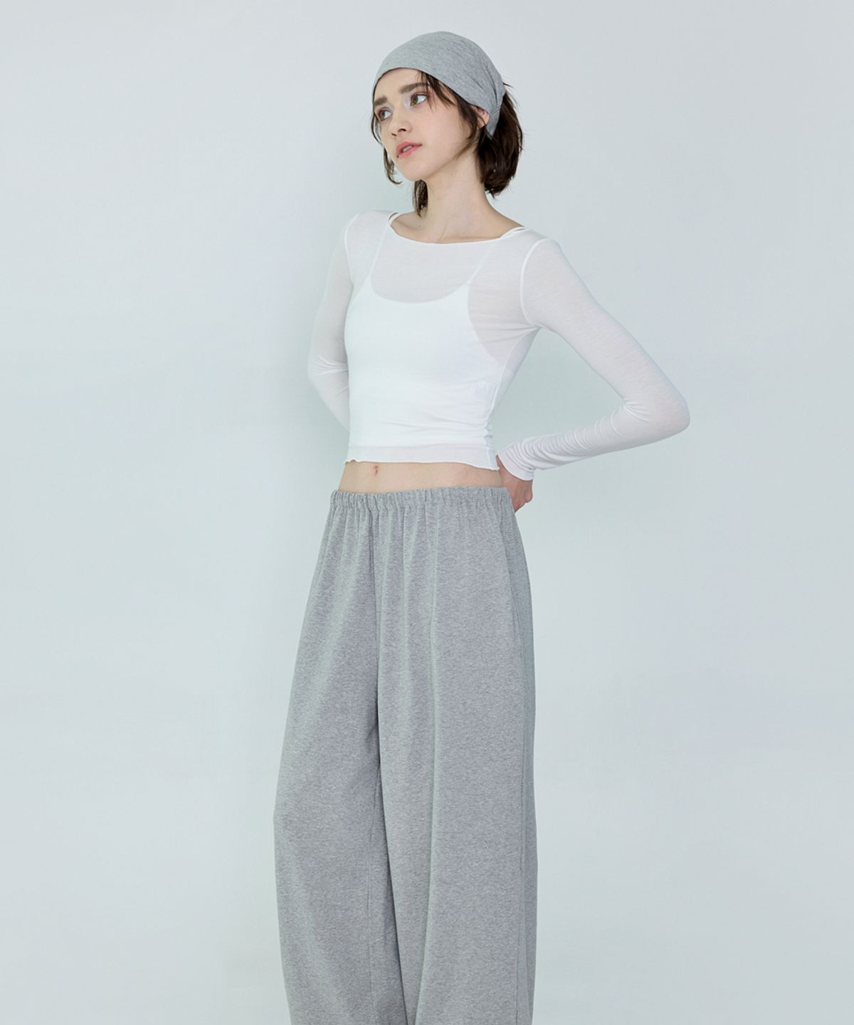 데비웨어(DEVIWEAR) 페이스 슬림 티셔츠 DEVI-T0056-화이트
