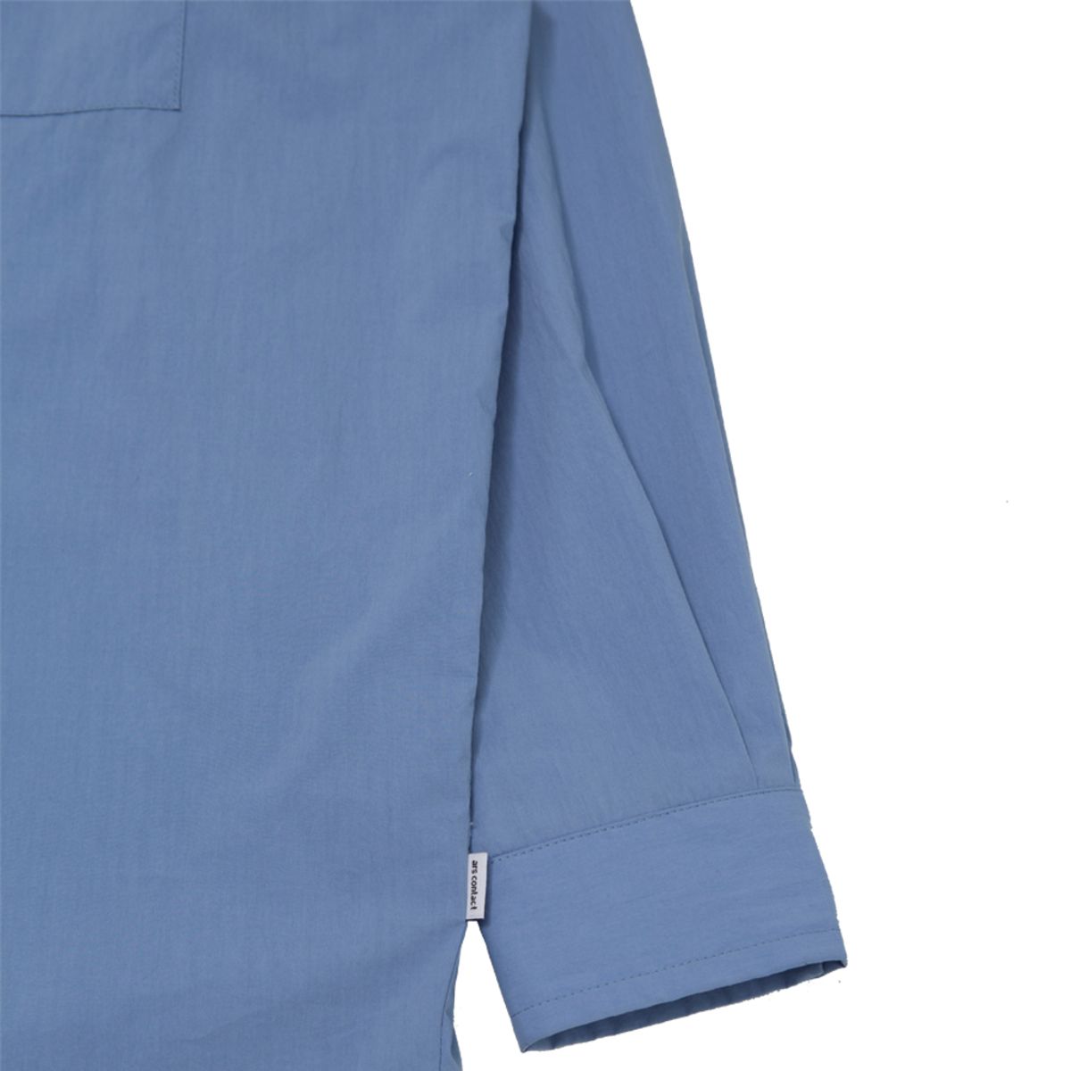 아르스 콘택트(ARSCONTACT) AC COMPACT POPLIN SHIRTS.BLUE