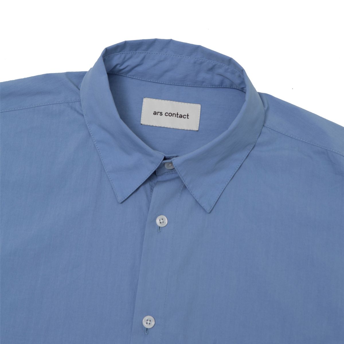 아르스 콘택트(ARSCONTACT) AC COMPACT POPLIN SHIRTS.BLUE
