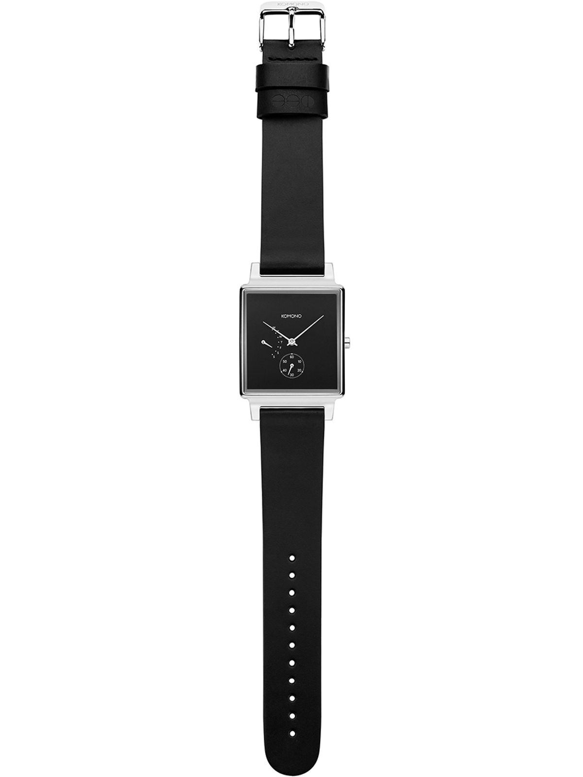 코모노와치(KOMONO WATCH) KONRAD Black Silver Retrograde