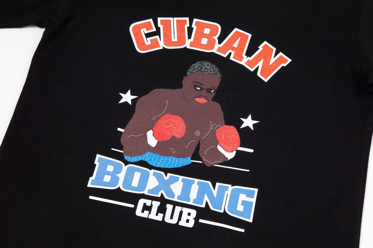 태우(TAEWOO) Cuban boxing club t-shirt Black