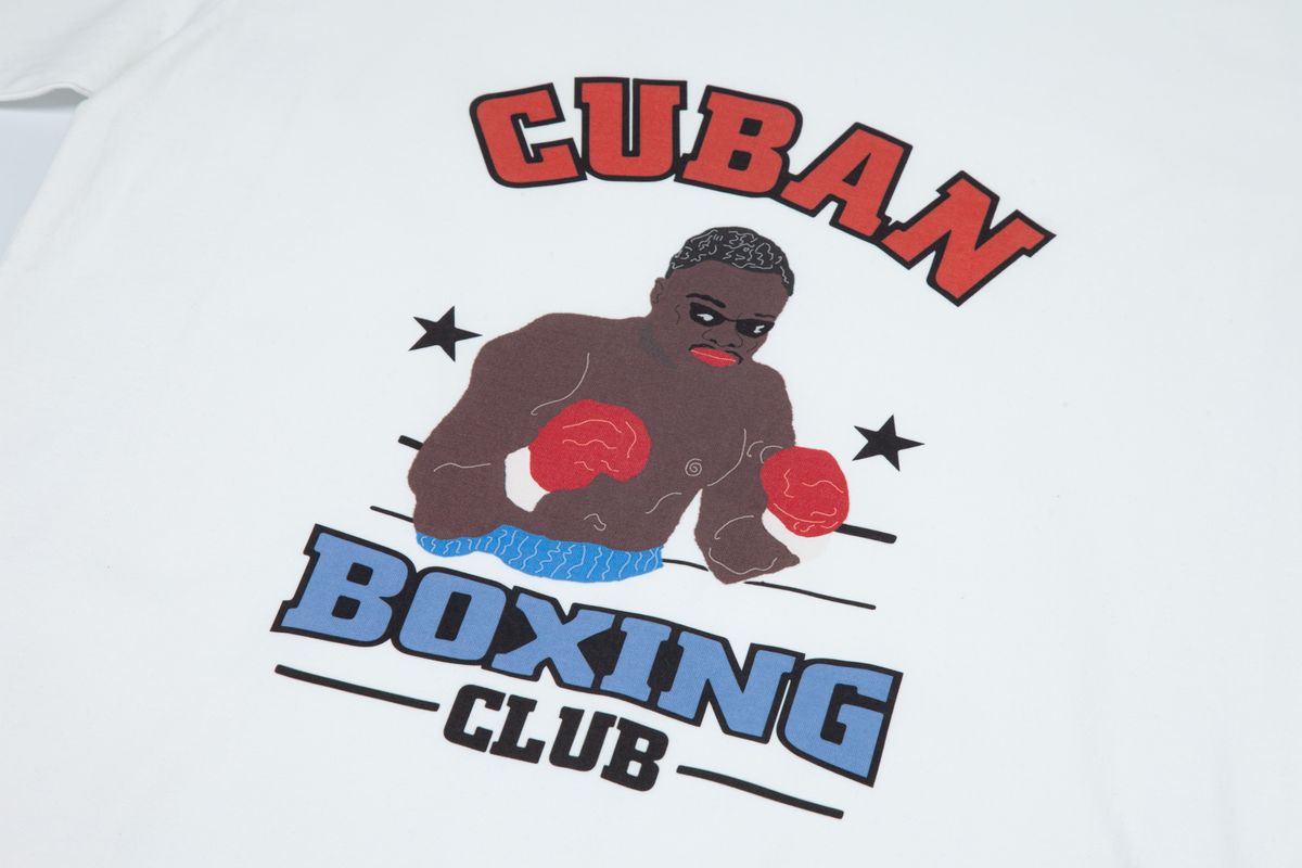 태우(TAEWOO) Cuban boxing club t-shirt White