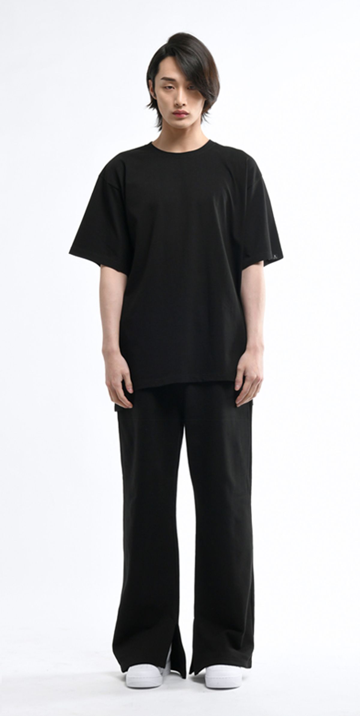 블랙스미(BLEXXME) GODBLEXXME OVERSIZE FIT SLIT T-SHIRT BLACK