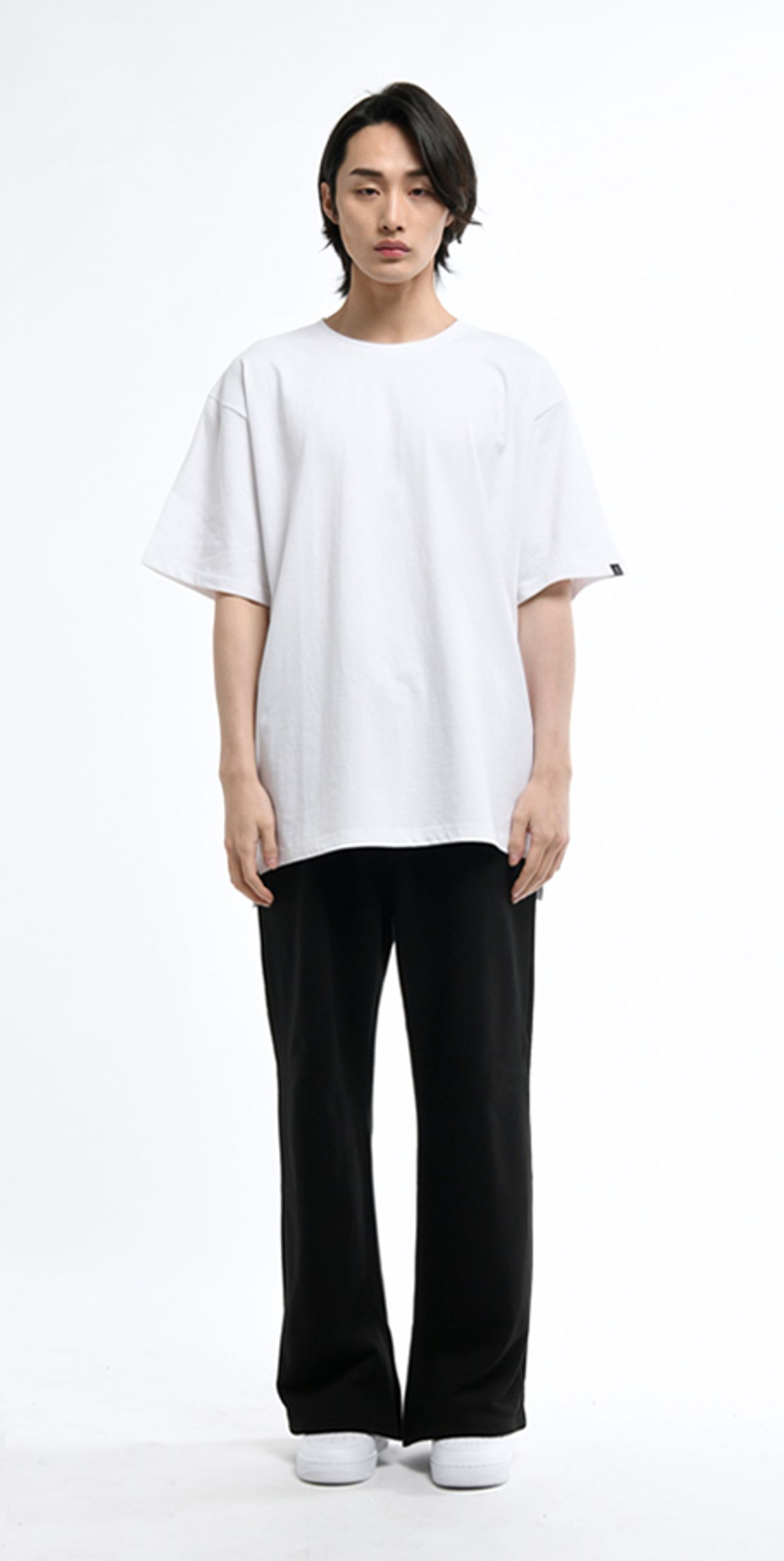 블랙스미(BLEXXME) GODBLEXXME OVERSIZE FIT SLIT T-SHIRT WHITE