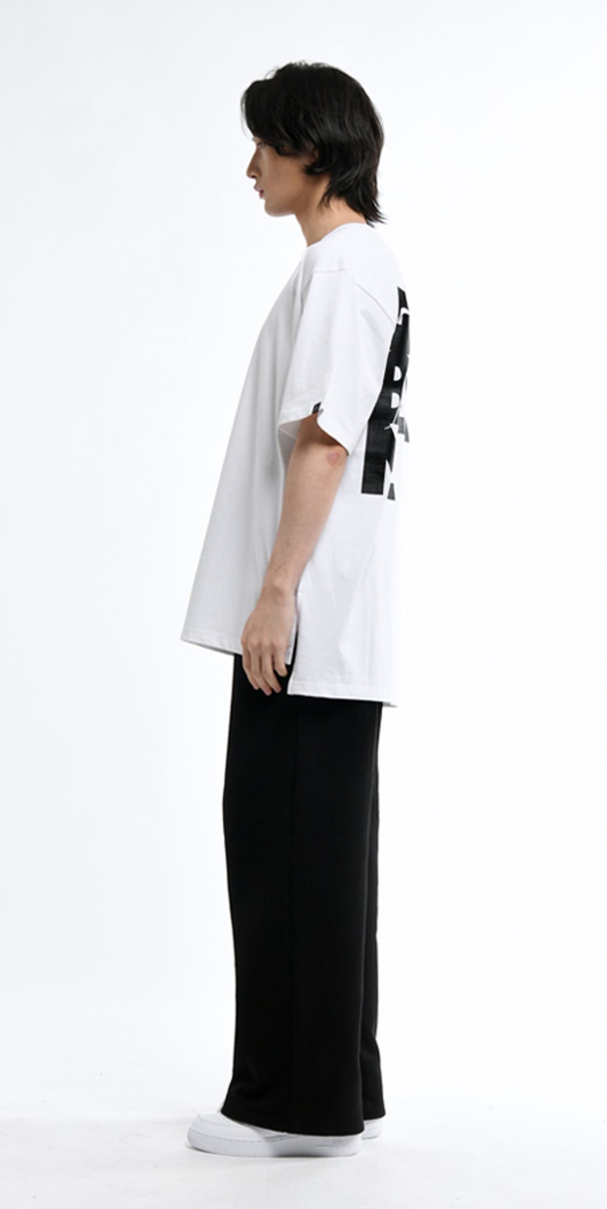 블랙스미(BLEXXME) GODBLEXXME OVERSIZE FIT SLIT T-SHIRT WHITE