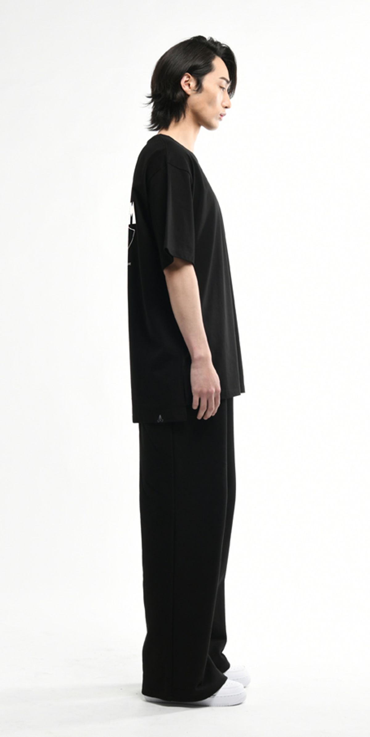 블랙스미(BLEXXME) PRAY OVERSIZE FIT SLIT T-SHIRT BLACK