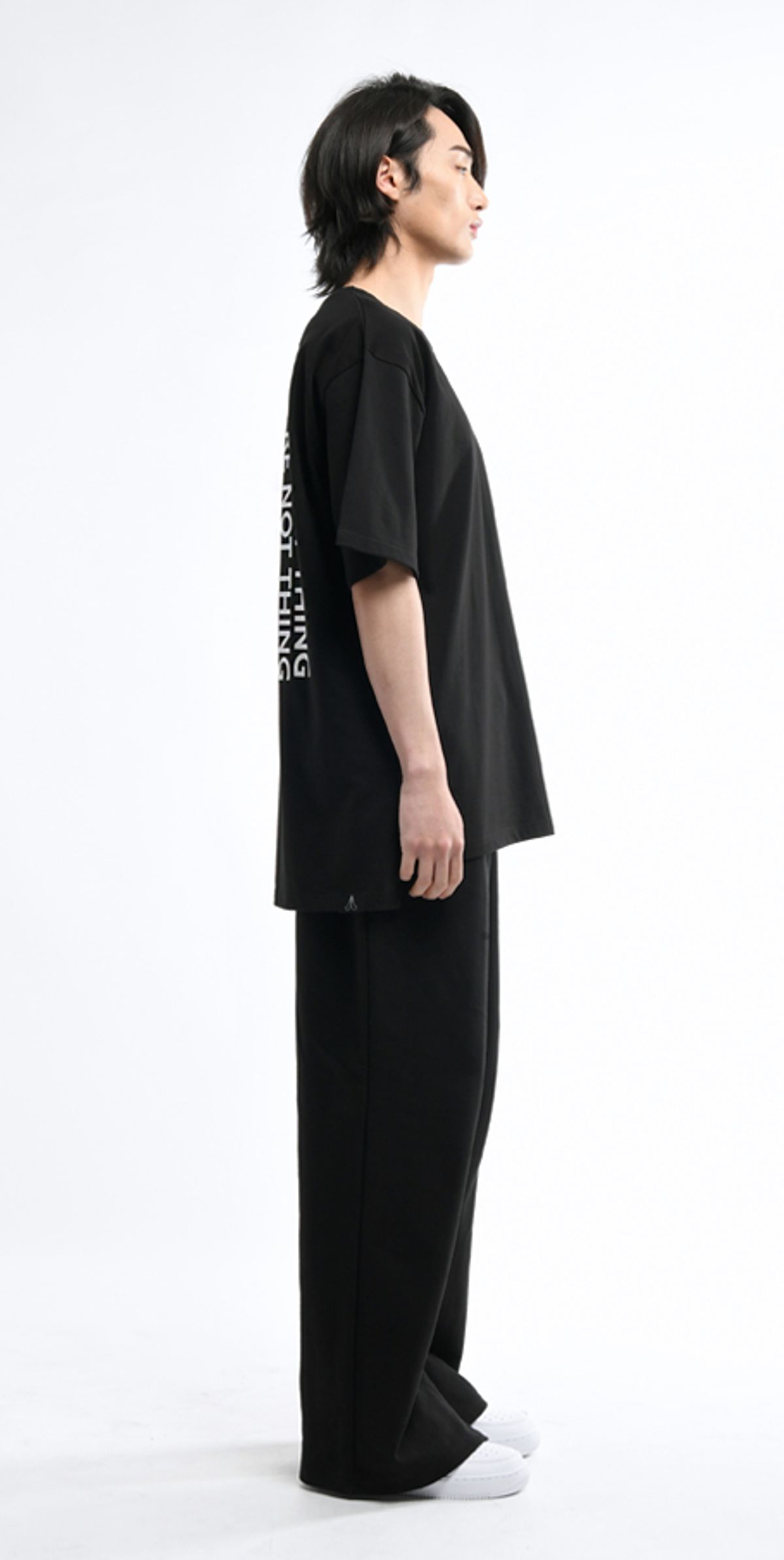 블랙스미(BLEXXME) YOU ARE NOTHING OVERSIZE FIT SLIT T-SHIRT BLACK