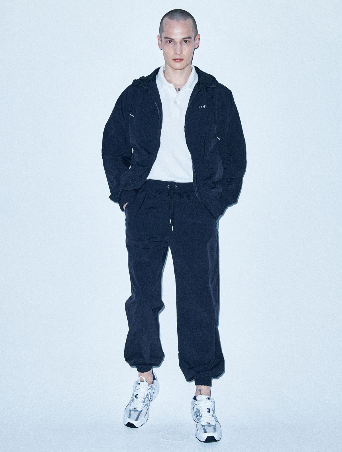 씨이알(CER) 시그니처 로고 바람막이 (블랙)