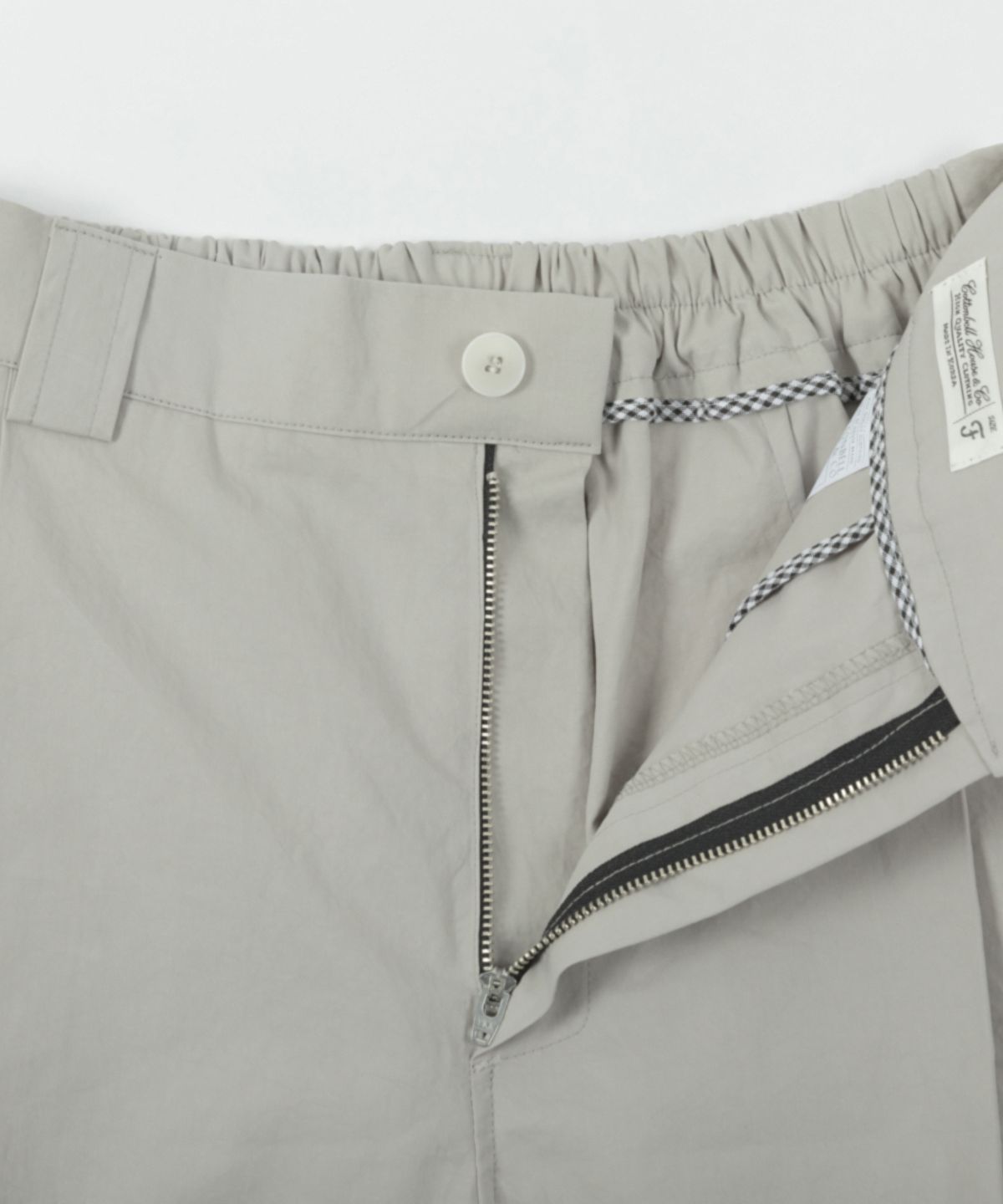 코튼벨(COTTON BELL) 와이드 하프 팬츠 - French Gray