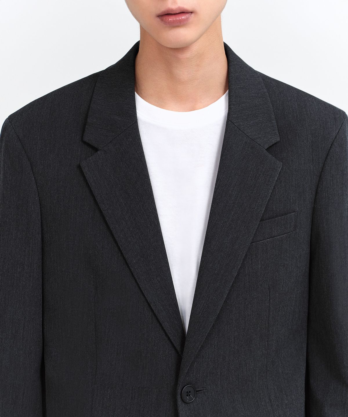 무신사 스탠다드(MUSINSA STANDARD) 오버사이즈 블레이저 [차콜 그레이]