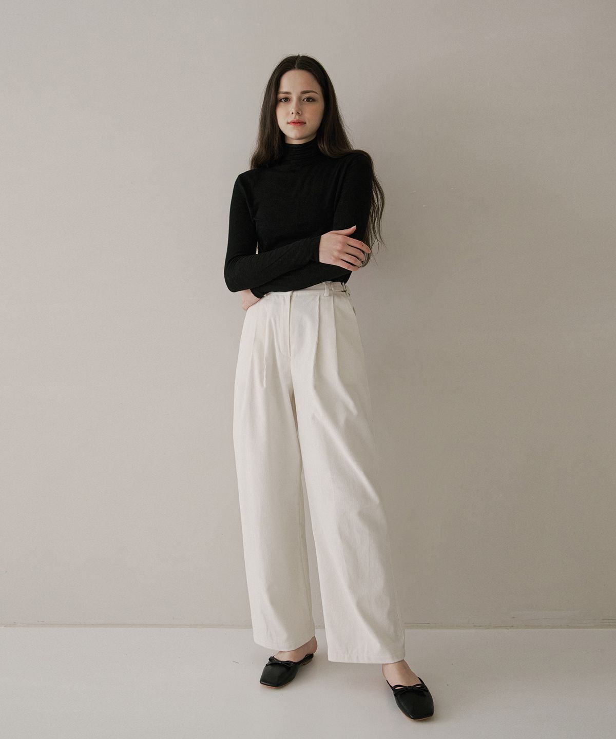 벨르마(BELLEMA) wool turtleneck [Black]