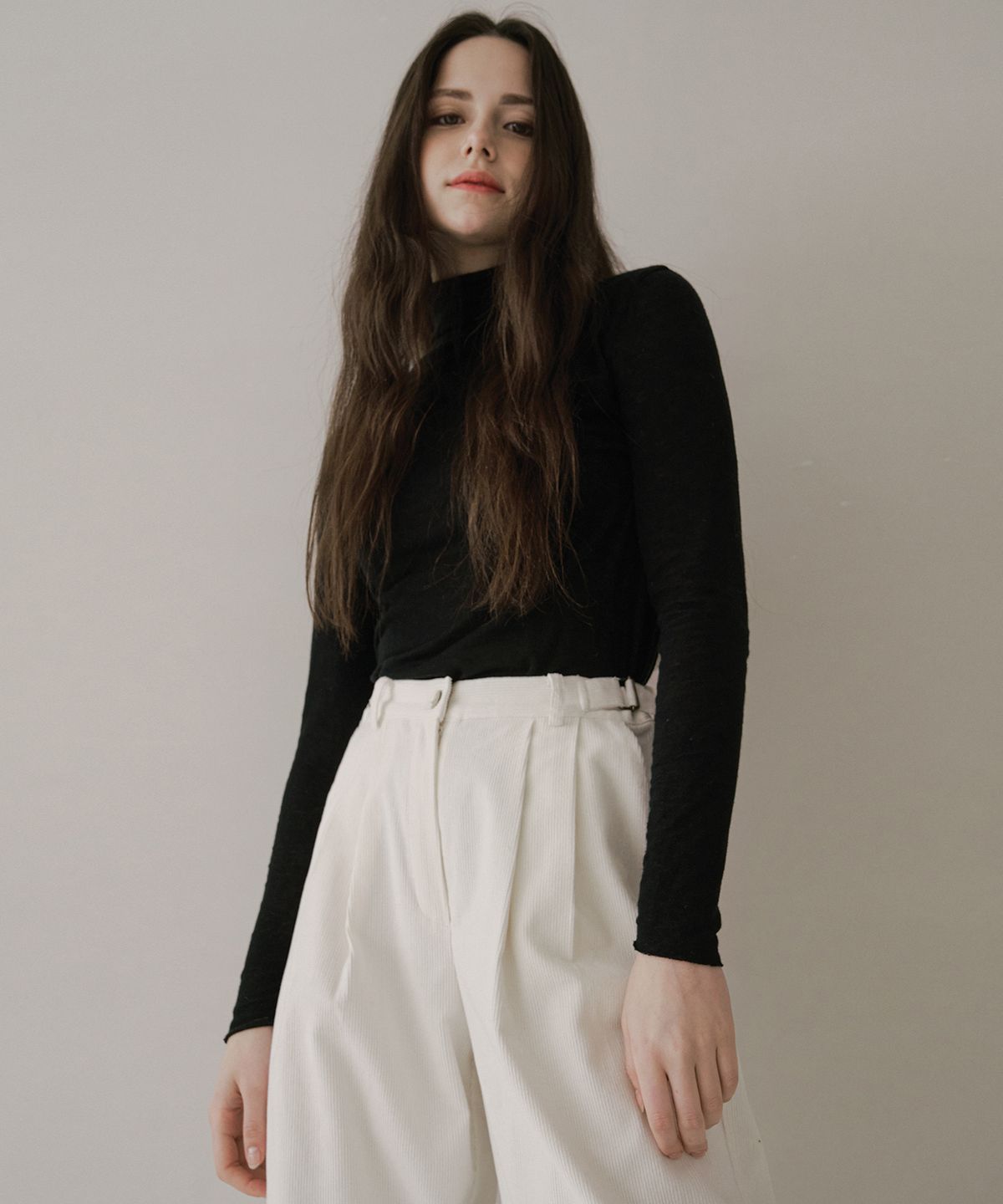 벨르마(BELLEMA) wool turtleneck [Black]