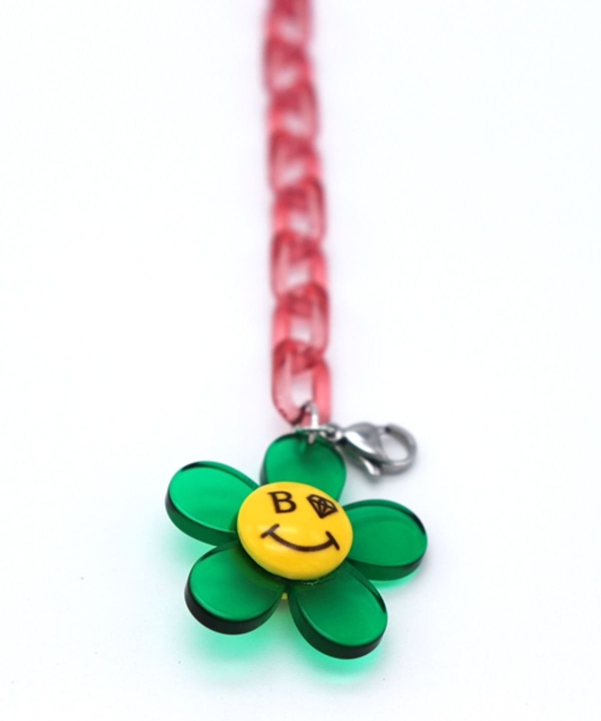 봉보(BONBEAU) Kitsch color initial flower smile chain mask strap 컬러 스마일 이니셜 체인 마스크줄 스트랩