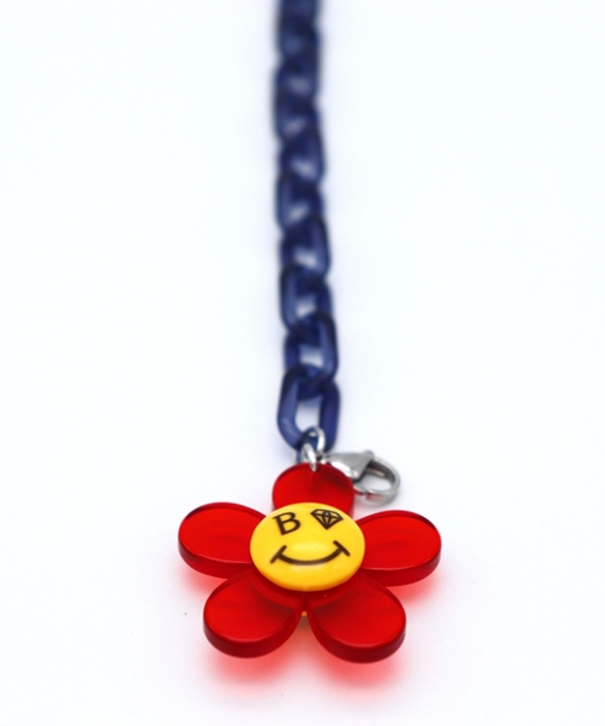 봉보(BONBEAU) Kitsch color initial flower smile chain mask strap 컬러 스마일 이니셜 체인 마스크줄 스트랩