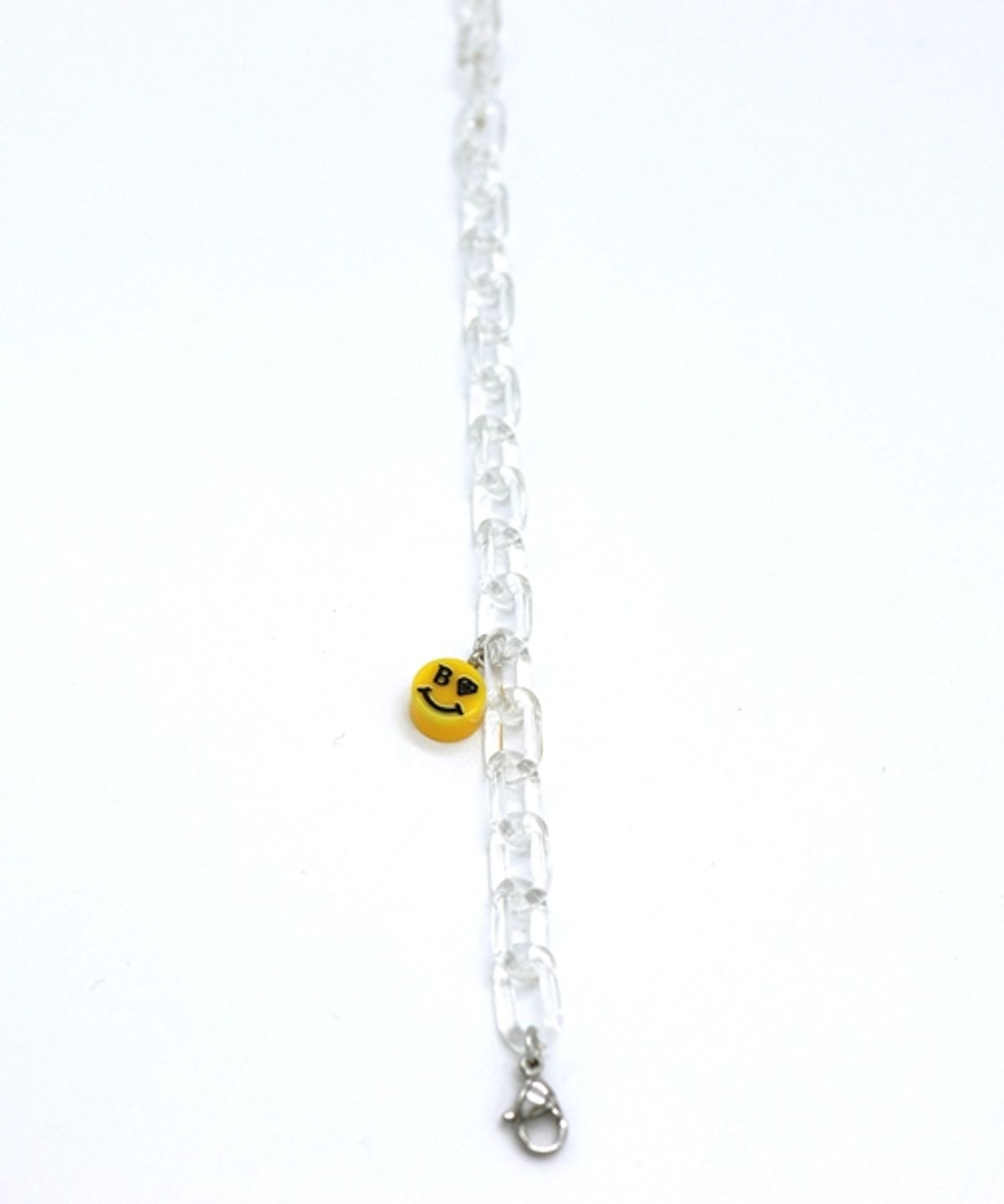봉보(BONBEAU) Smile color initial acrylic chain mask strap 스마일 이니셜 아크릴 체인 마스크 스트랩