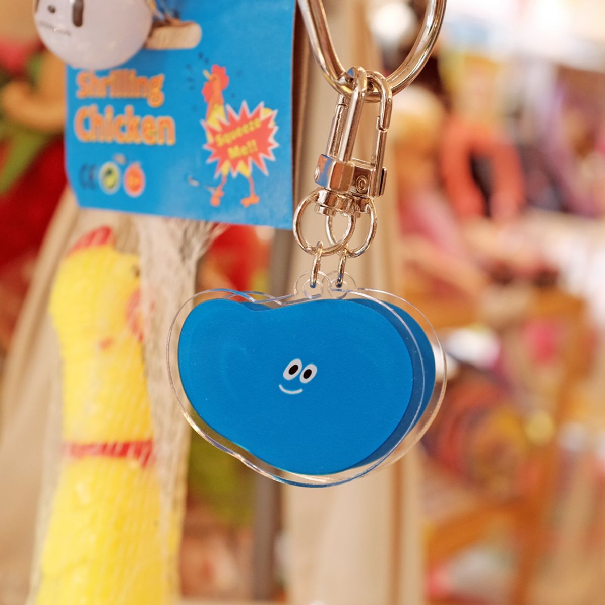 벌룬프렌즈(BALLOON FRIENDS) 캐릭터 아크릴 키링 - 블루스톤