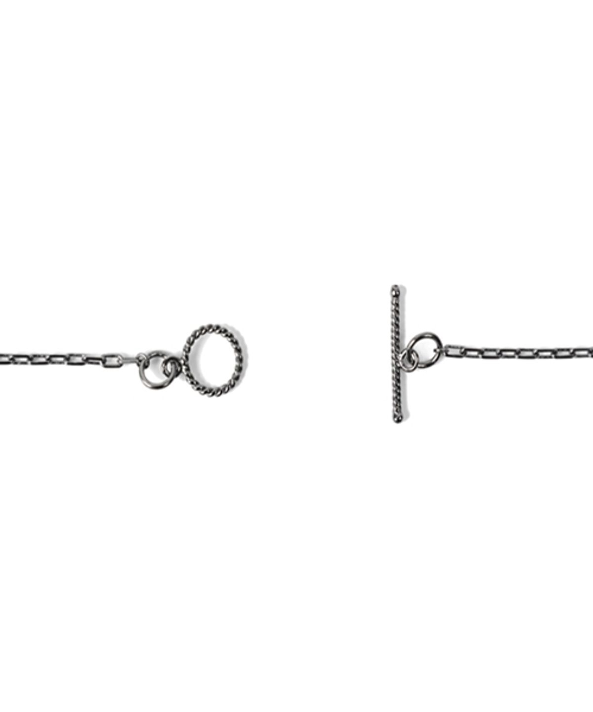 봉보(BONBEAU) Simple chic Necklace 흑도금 심플 초커 은목걸이