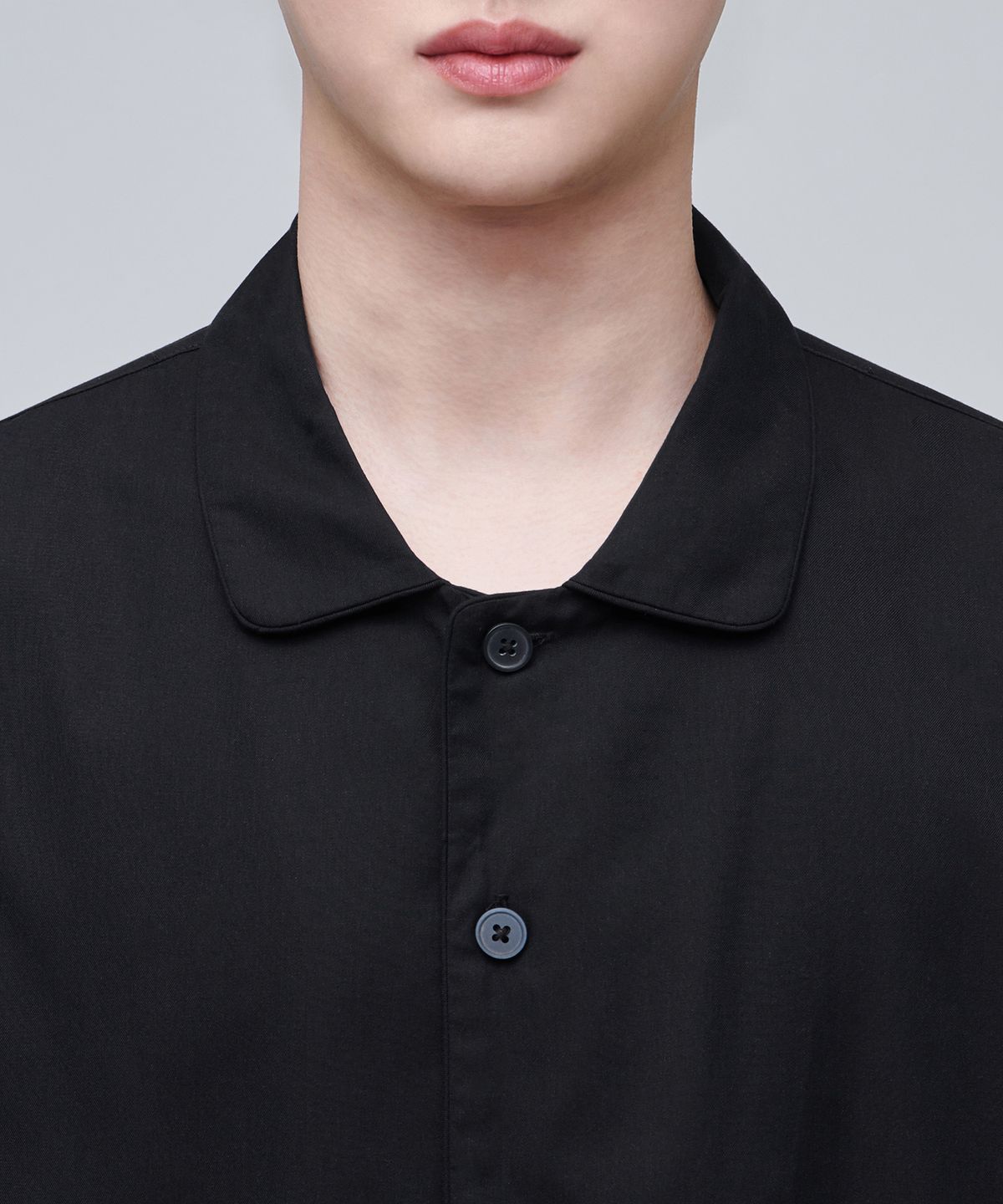 무신사 스탠다드(MUSINSA STANDARD) 코튼 텐셀 파자마 세트 [블랙]