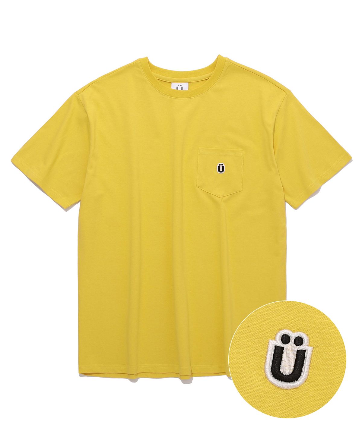 이스트쿤스트(ISTKUNST) U LOGO POCKET TEE_YELLOW(IK2BMMT502A)