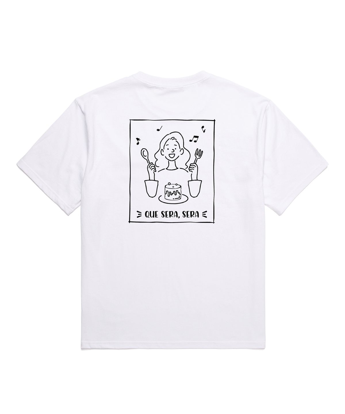 밴웍스(VANNWORKS) Que Sera Sera Woman ver 오버핏 반팔 티셔츠 (VNCTS235) 화이트
