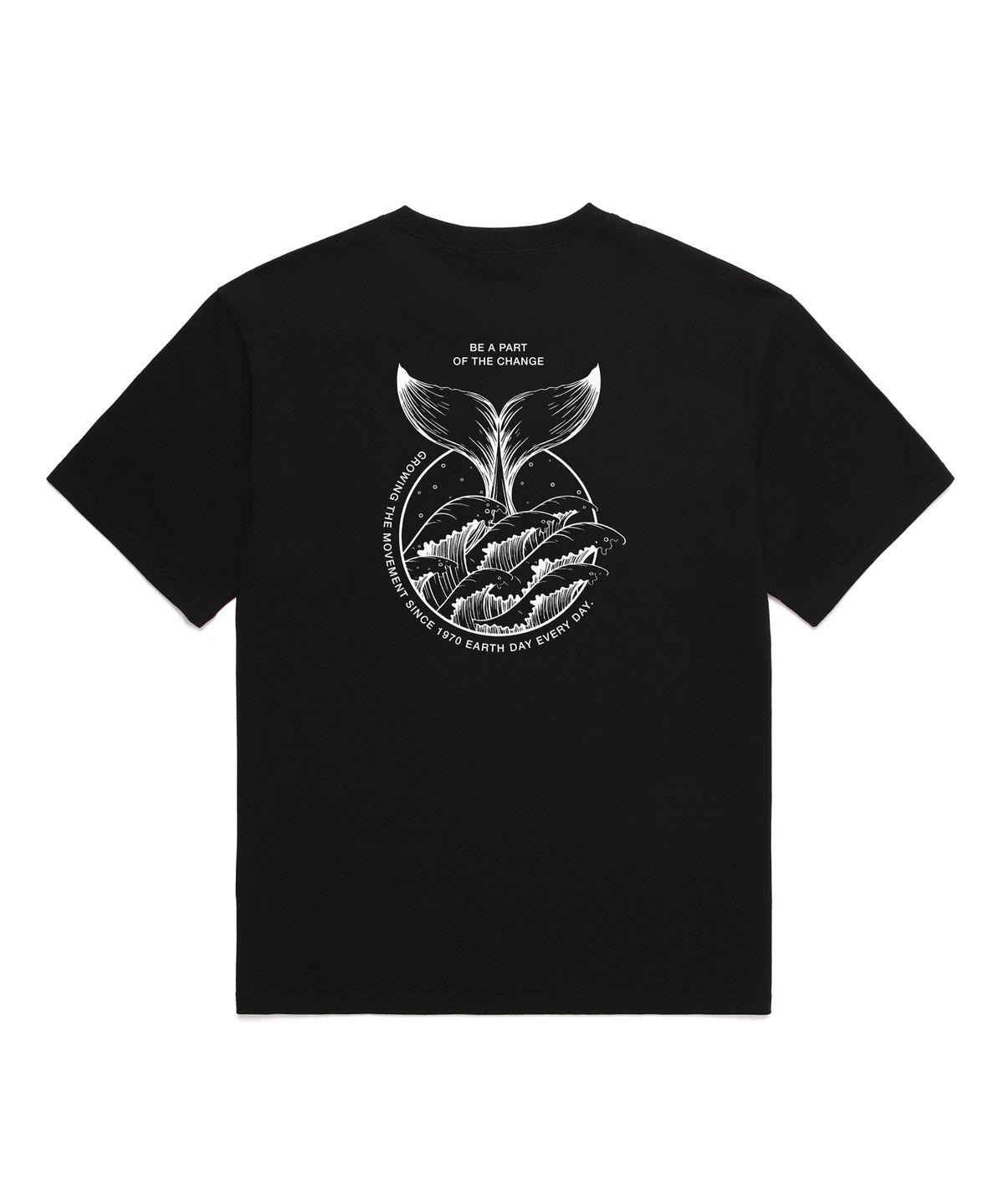 밴웍스(VANNWORKS) Earth Day Every Day 오버핏 반팔 티셔츠 (VNCTS238) 블랙