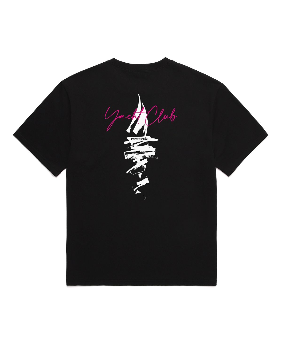 밴웍스(VANNWORKS) Yacht Club 오버핏 반팔 티셔츠 (VNCTS242) 블랙