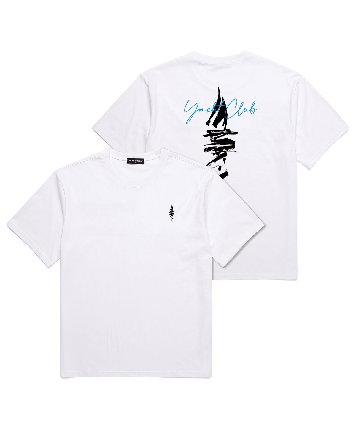 밴웍스(VANNWORKS) Yacht Club 오버핏 반팔 티셔츠 (VNCTS242) 화이트