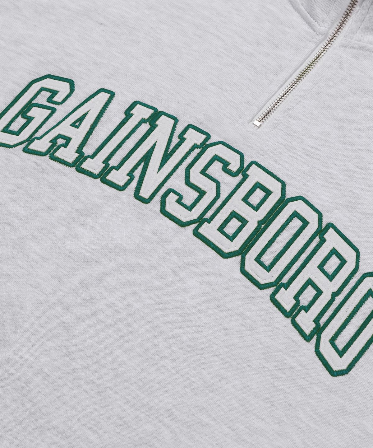 게인스보로(GAINSBORO) 로고 아노락 풀오버 하프집업 화이트메란지