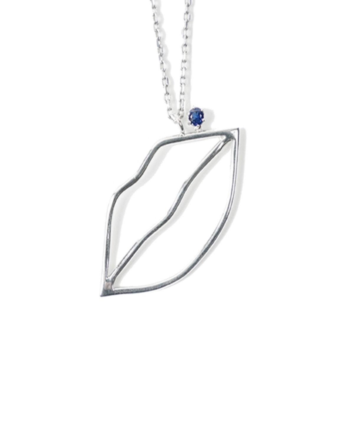봉보(BONBEAU) Lips silver Necklace 925실버 입술 팬던트 은목걸이