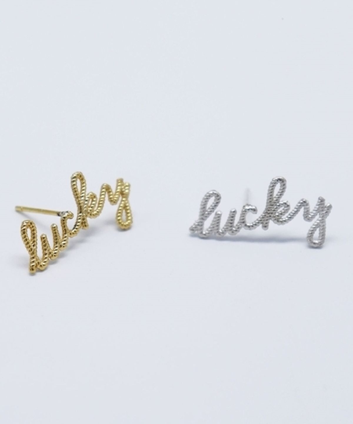 봉보(BONBEAU) Initial twist Earrings 이니셜 꼬임 은침 귀걸이