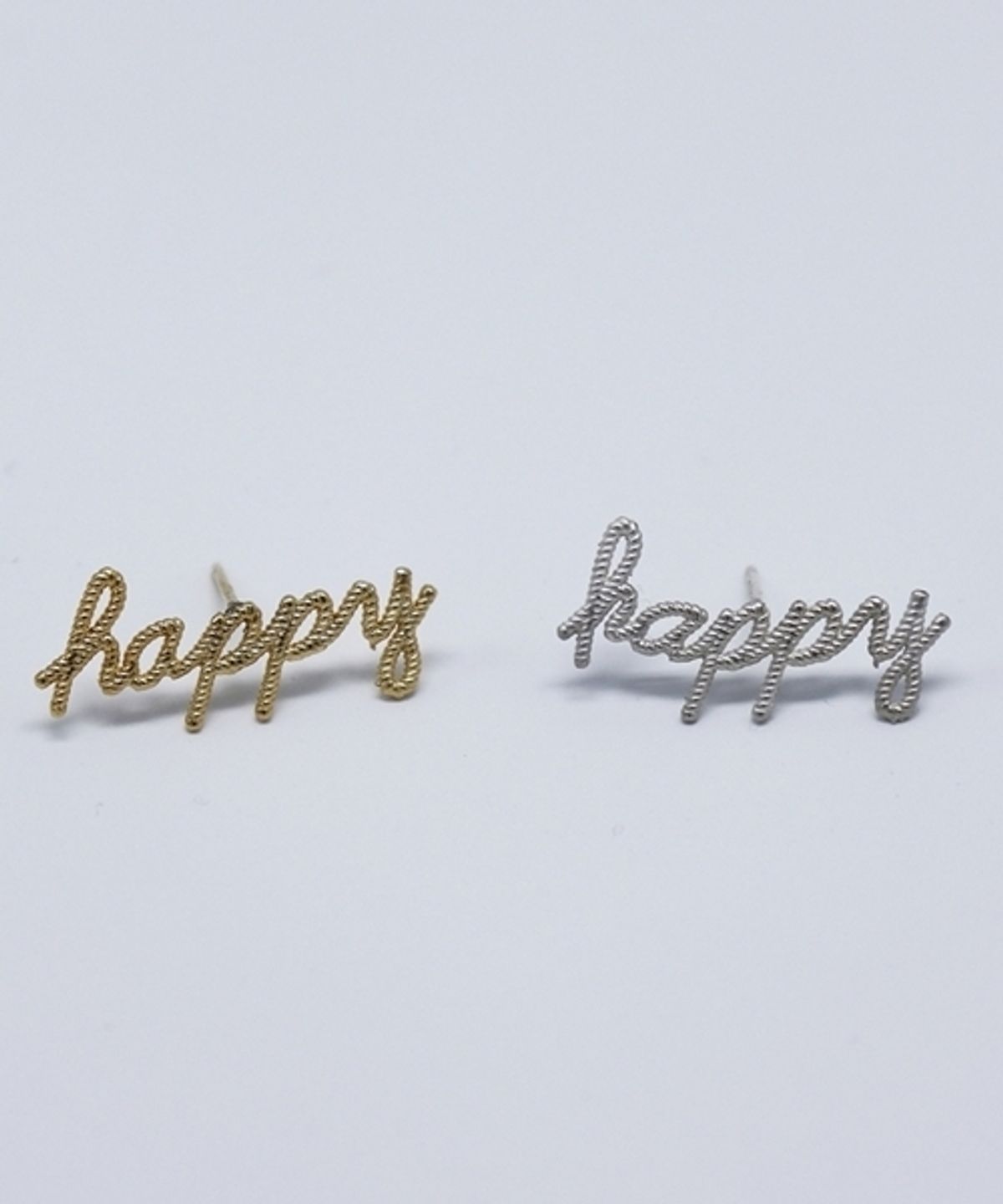 봉보(BONBEAU) Initial twist Earrings 이니셜 꼬임 은침 귀걸이
