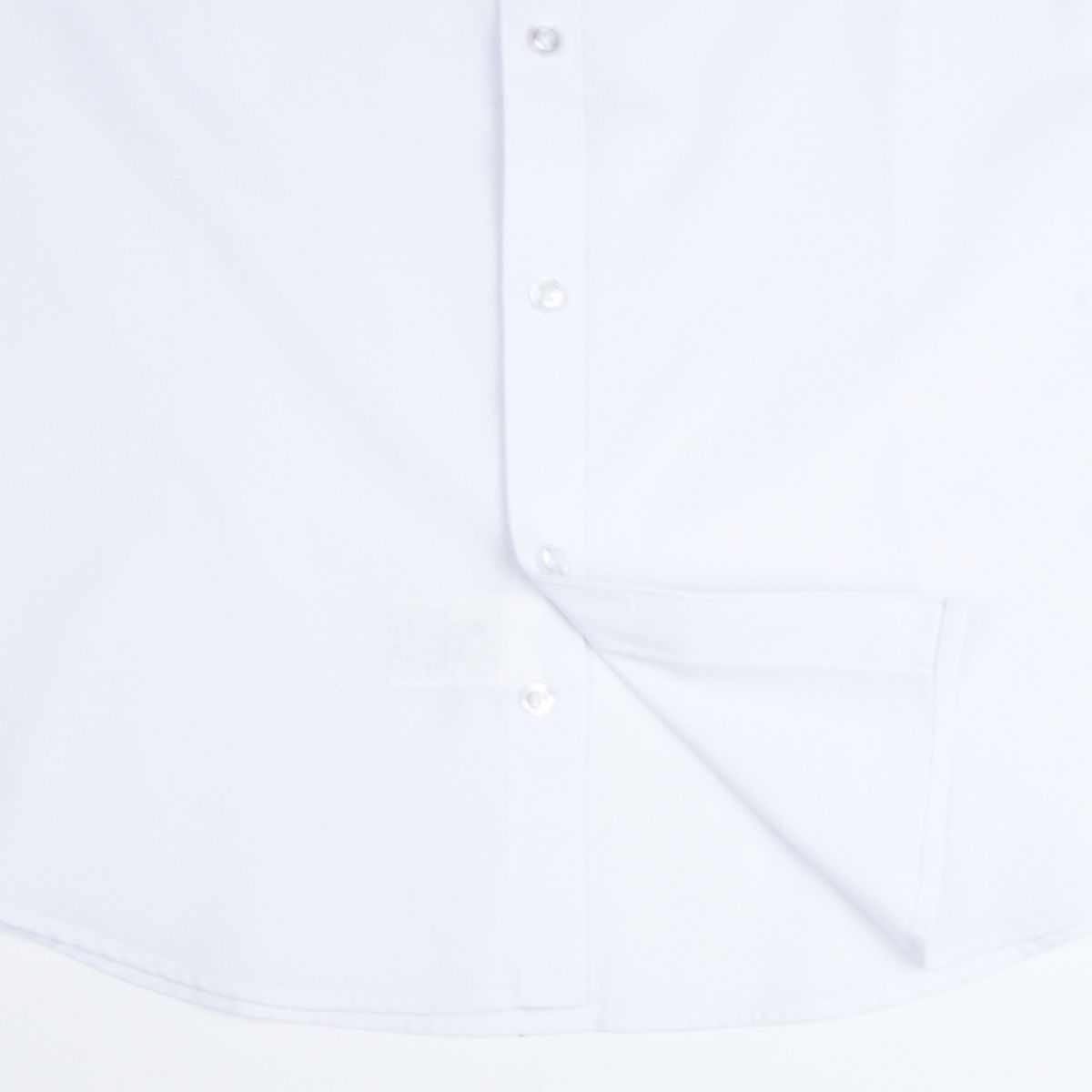 더셔츠스튜디오(THE SHIRTS STUDIO) 화이트 슬림핏 레이온 혼방 솔리드  반팔셔츠