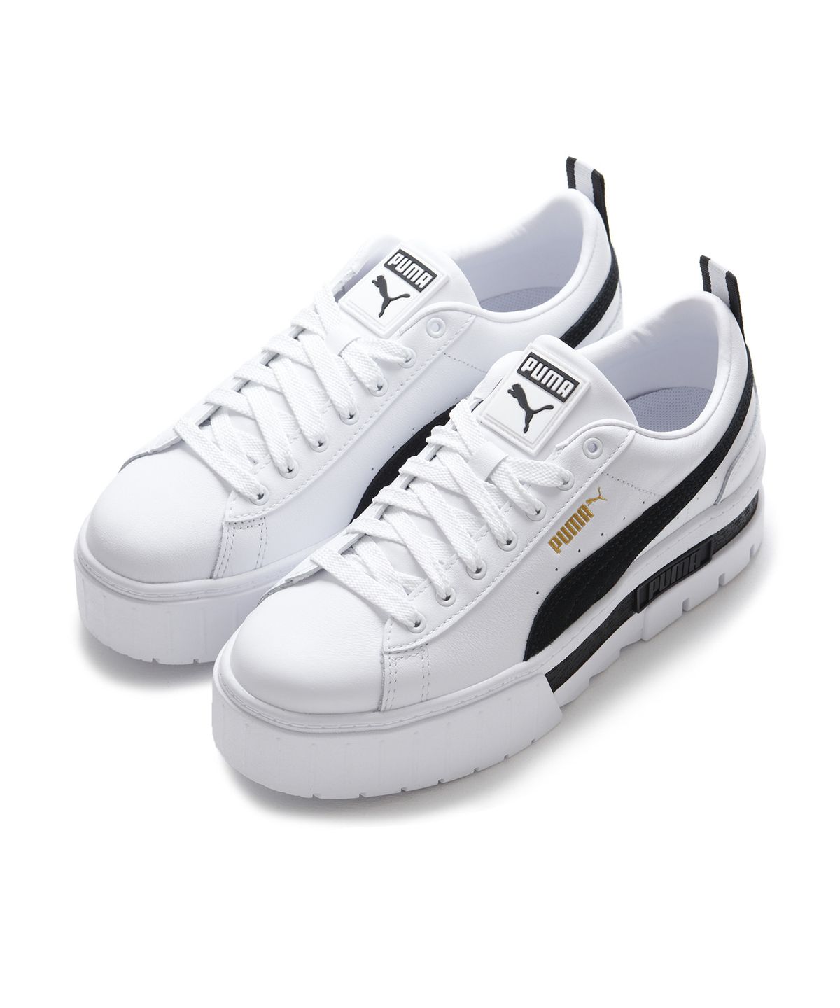 푸마(PUMA) 메이즈 레더 Wns - 화이트:블랙 / 381983-01