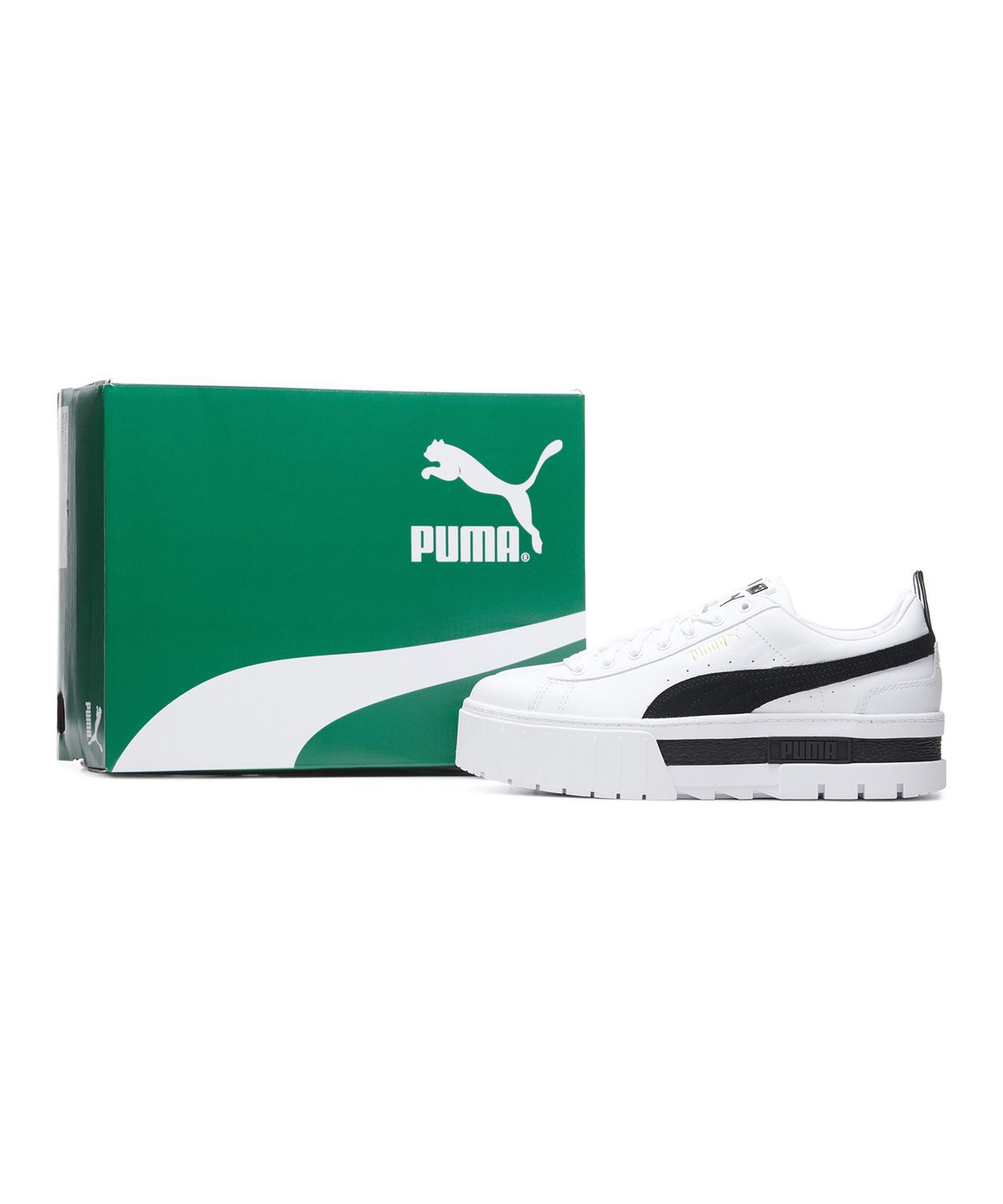 푸마(PUMA) 메이즈 레더 Wns - 화이트:블랙 / 381983-01