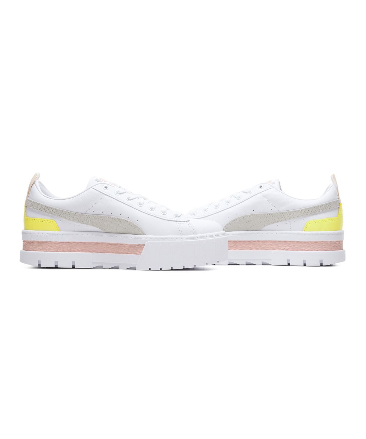푸마(PUMA) 메이즈 레더 Wns - 화이트:핑크 / 381983-03