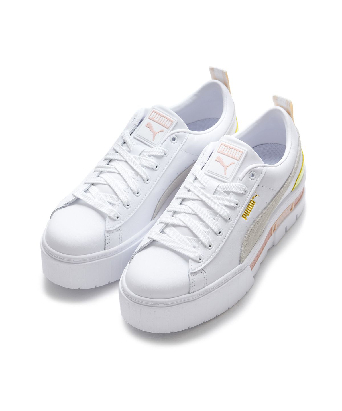 푸마(PUMA) 메이즈 레더 Wns - 화이트:핑크 / 381983-03