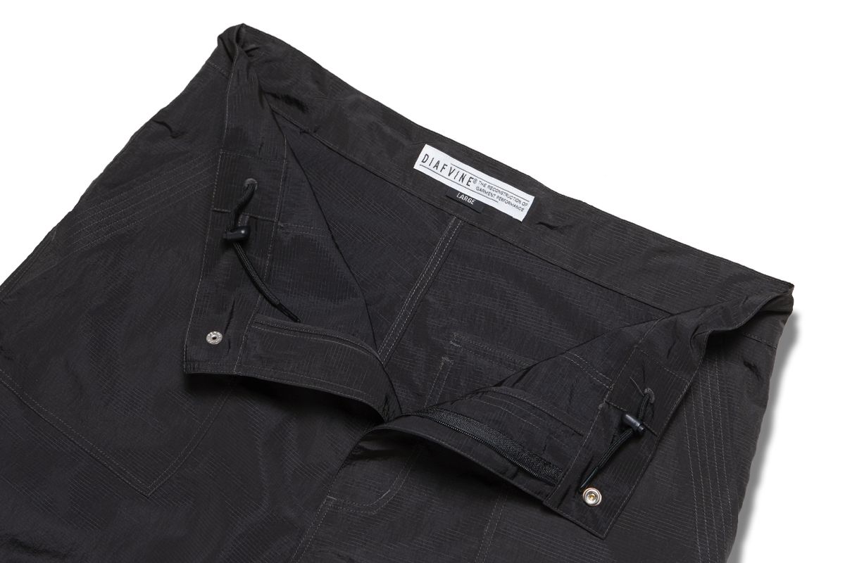 디아프바인(DIAFVINE) DV.LOT 639 Nylon Fatigue Pants -BLACK-