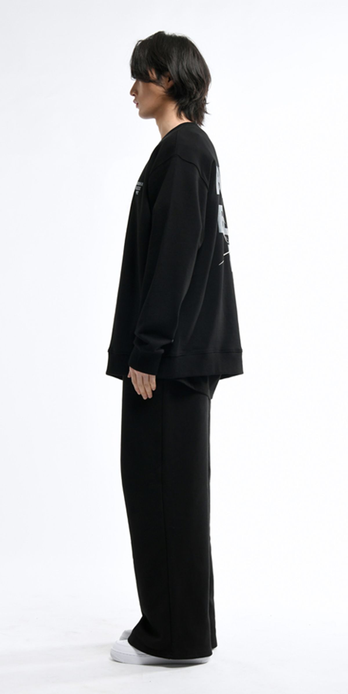 블랙스미(BLEXXME) BUDDHA OVERSIZE FIT SWEAT SHIRT BLACK