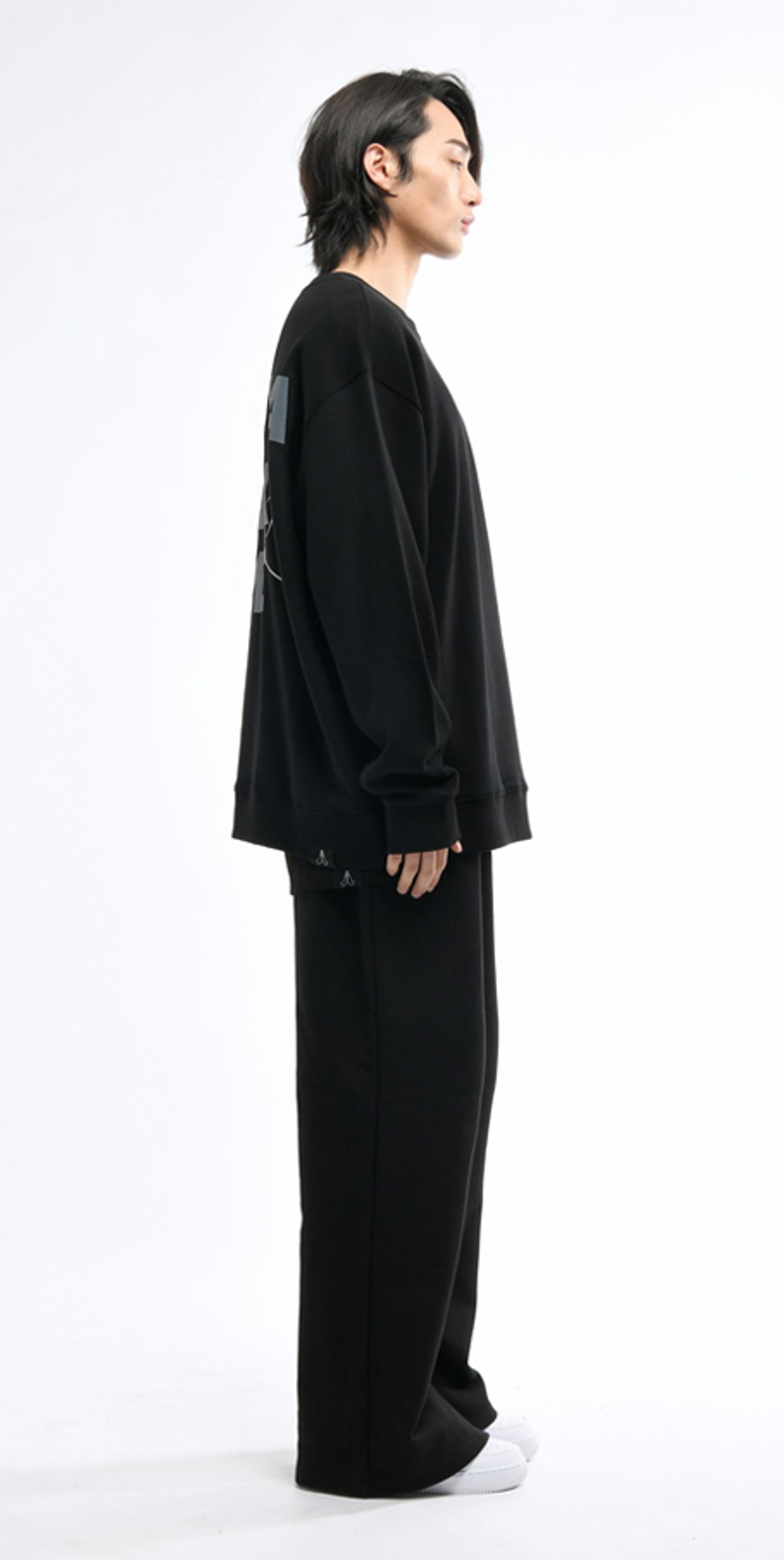 블랙스미(BLEXXME) BUDDHA OVERSIZE FIT SWEAT SHIRT BLACK