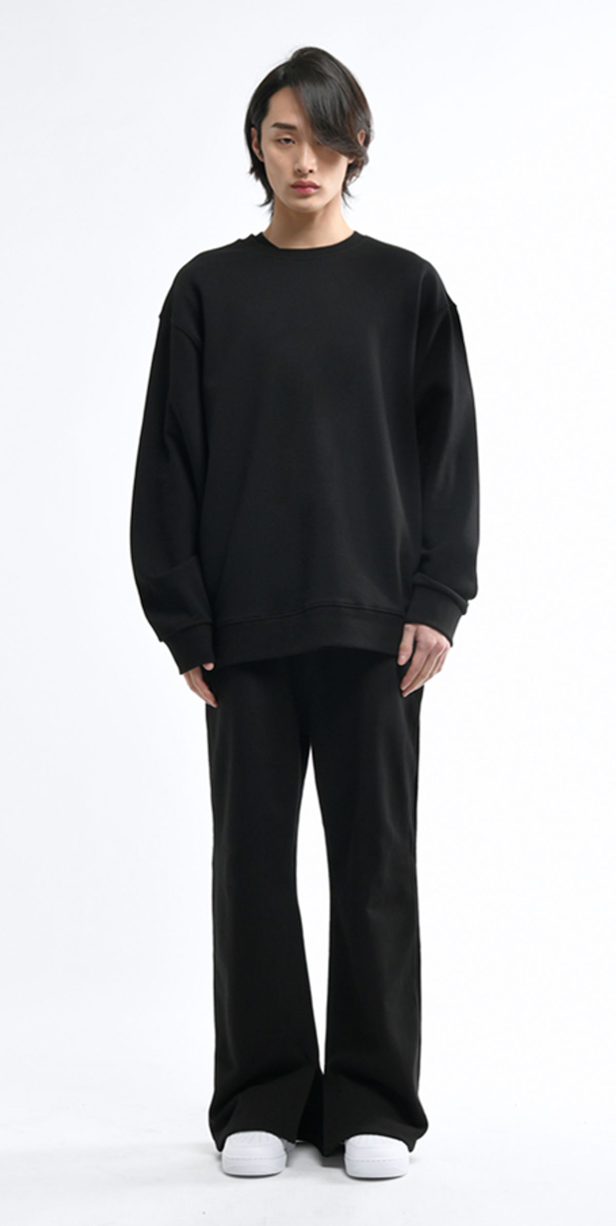 블랙스미(BLEXXME) GODBLEXXME OVERSIZE FIT SWEAT SHIRT BLACK