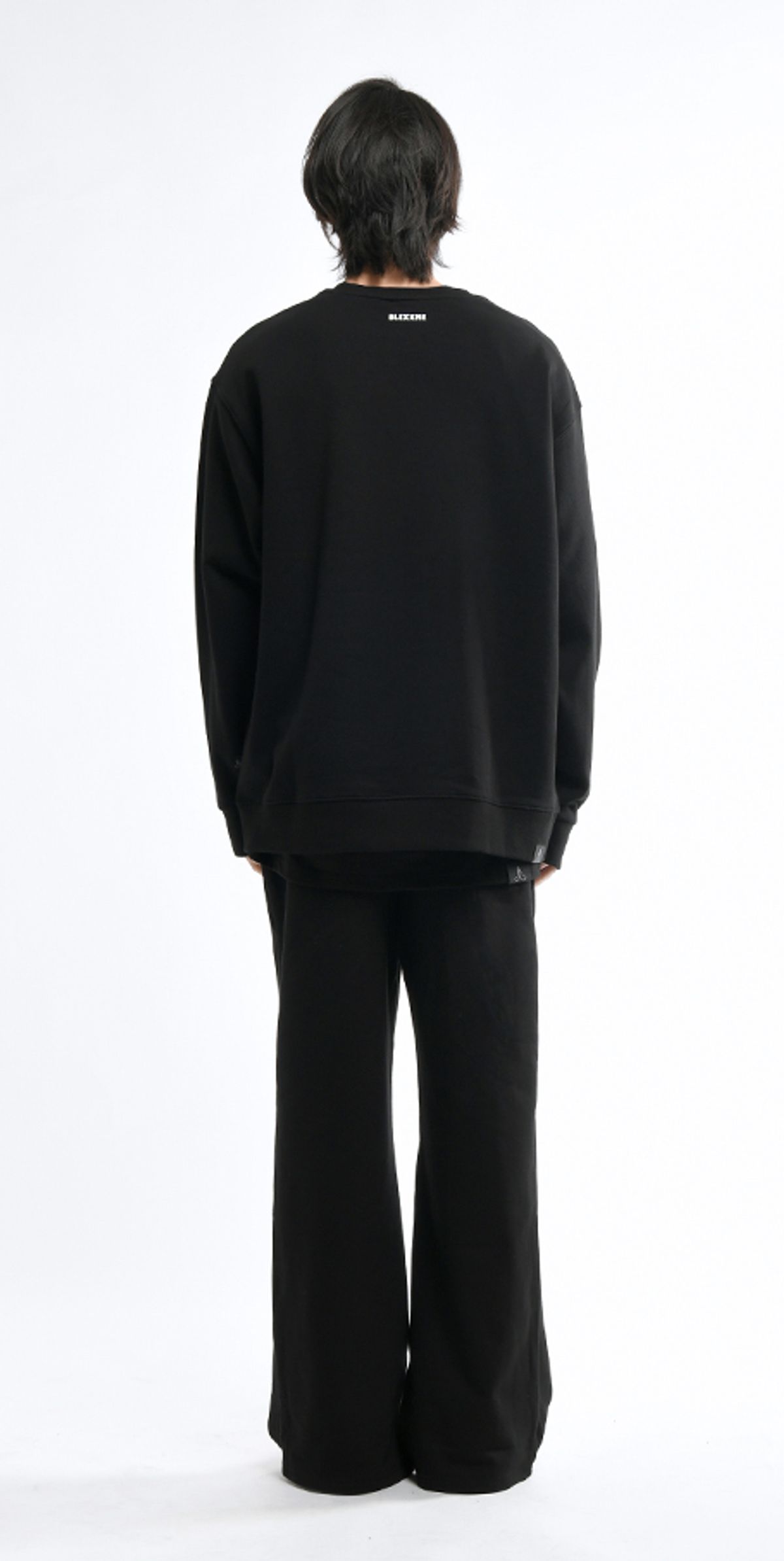 블랙스미(BLEXXME) ORIGINAL LOGO OVERSIZE FIT SWEAT SHIRT BLACK