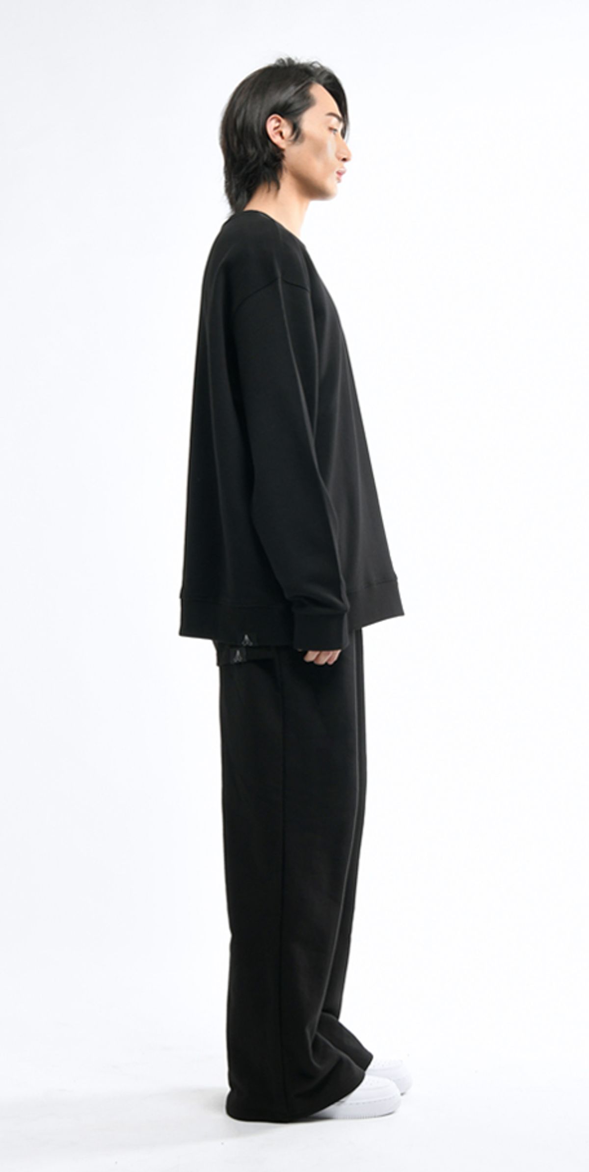 블랙스미(BLEXXME) ORIGINAL LOGO OVERSIZE FIT SWEAT SHIRT BLACK