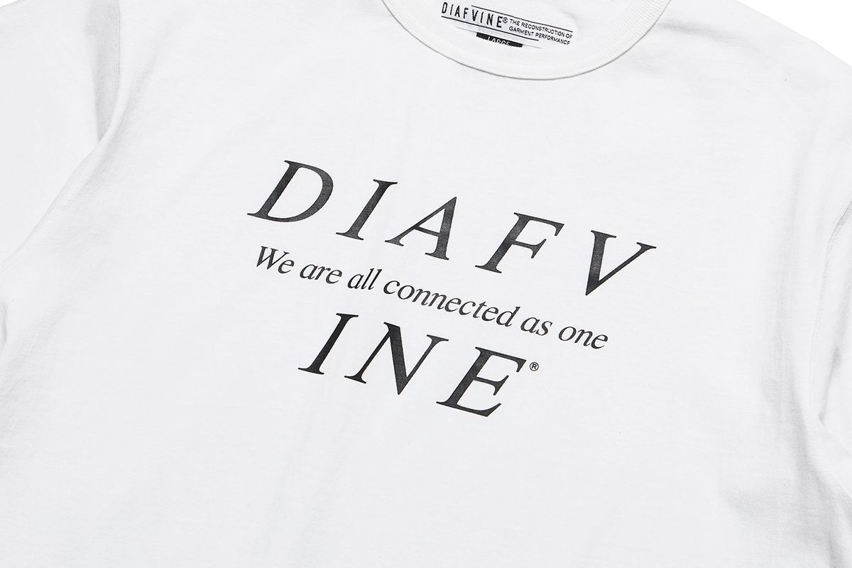 디아프바인(DIAFVINE) DV.LOT 635 Logo Tee / TYPE-2 -WHITE-