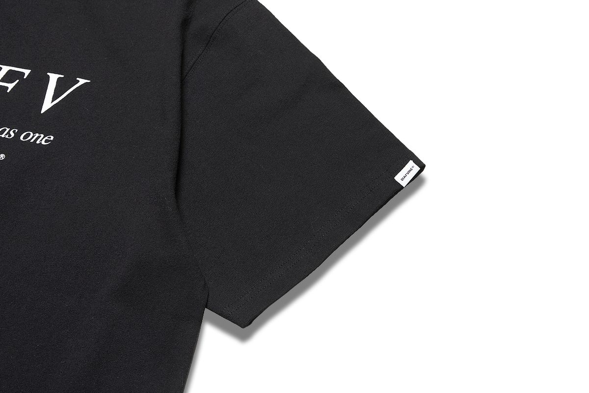 디아프바인(DIAFVINE) DV.LOT 635 Logo Tee / TYPE-2 -BLACK-