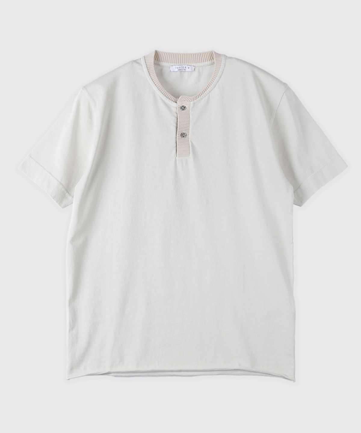 빠니깔레(PANICALE) 라운드 버튼넥 티셔츠 4 COLOR